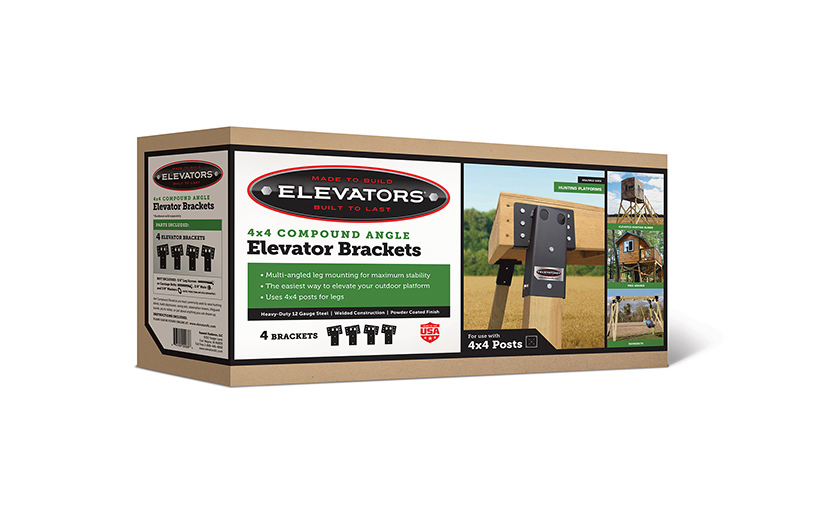 Playhouses 4x4 Elevator Brackets for Deer Blinds Made Tree Houses Swing Sets